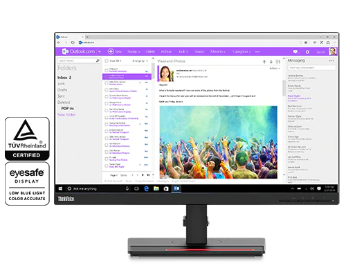 Lenovo ThinkVision T24i-2L FHD AG 3-sided Borderless with Blue Light solution